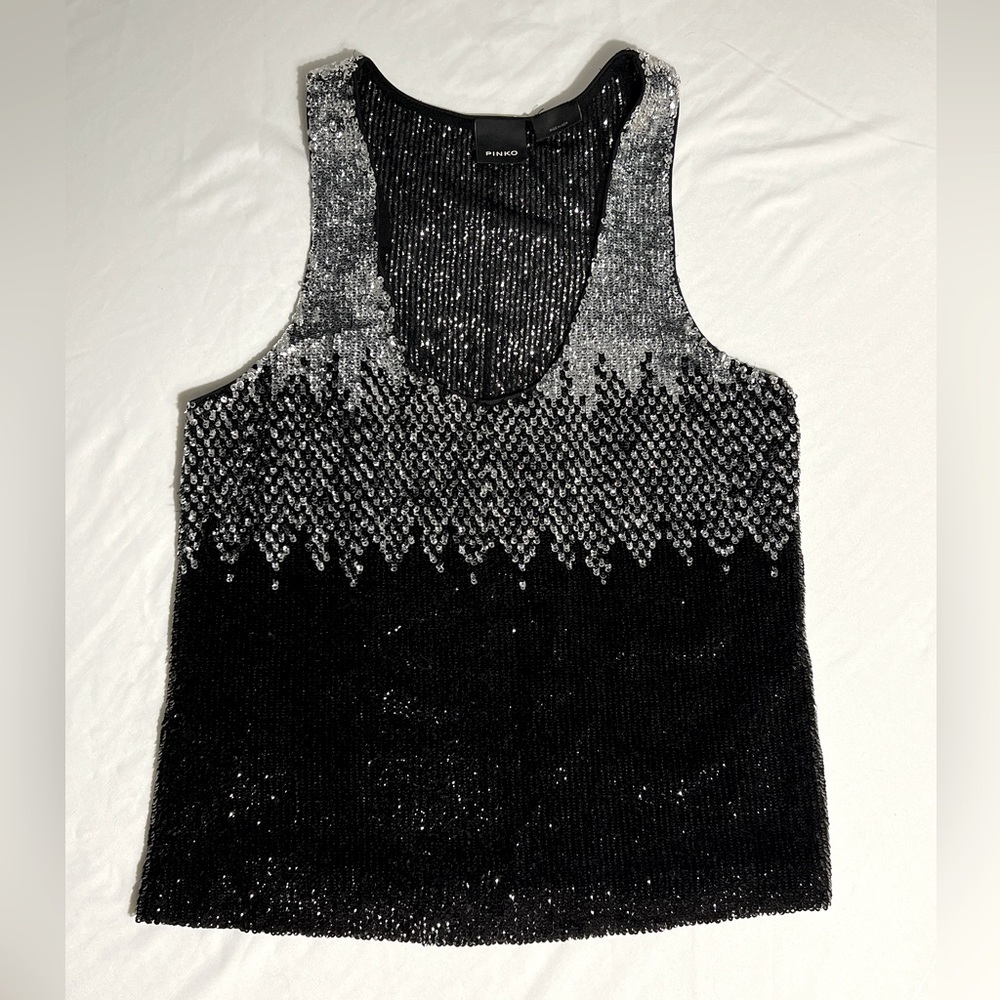 PINKO sequin top. Size 2